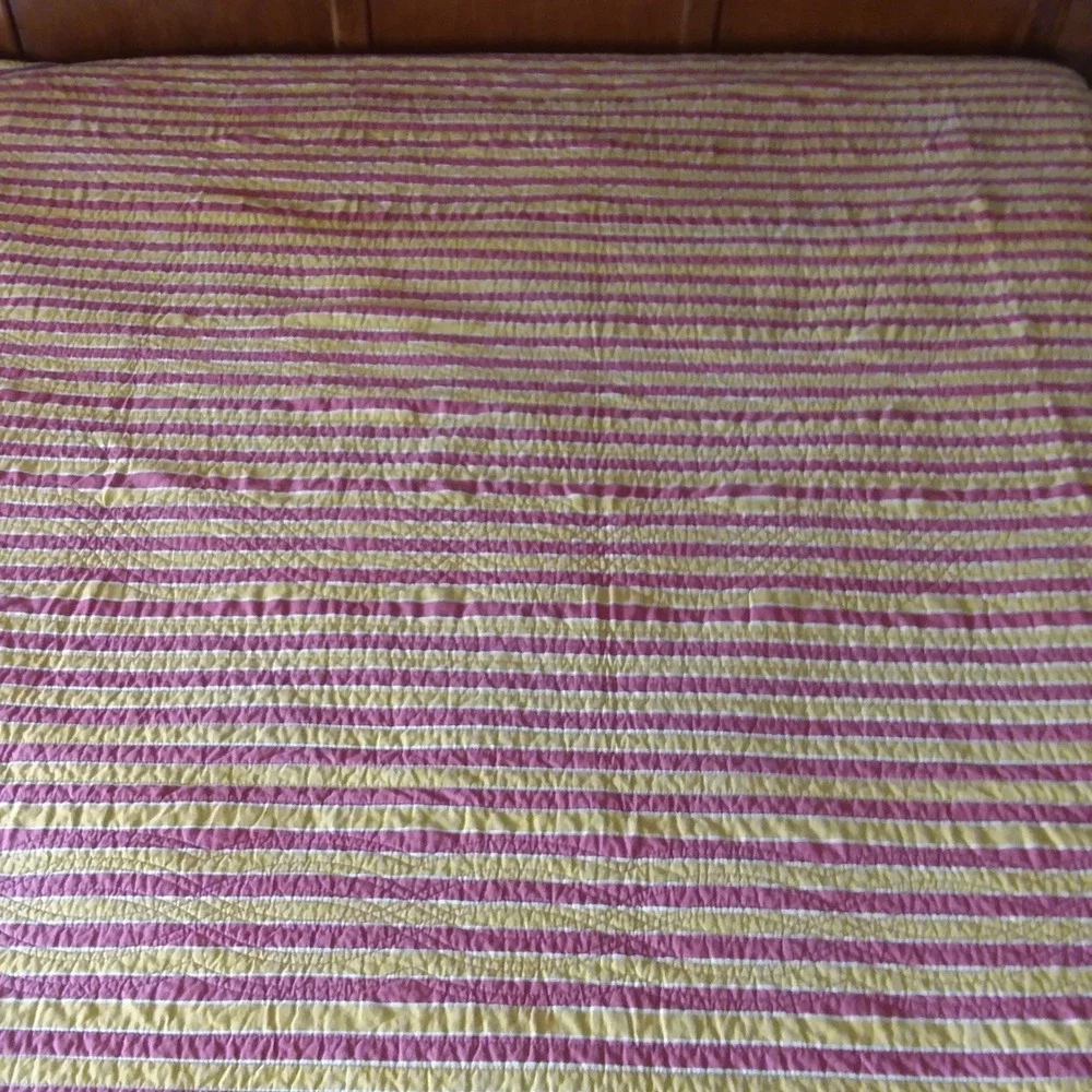 Waverly Set of 2 Pillow Shams & Quilt 87x87 Floral Butterflies Magnolia Cottage